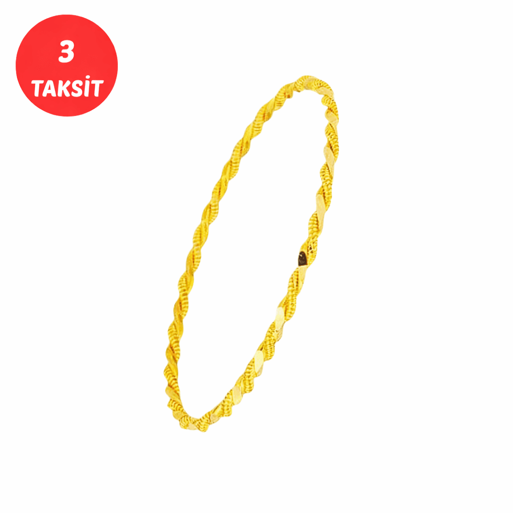 10 Gram 22 Ayar Paftalı Burma Bilezik